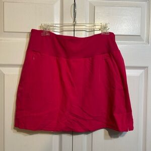 NWT Gradual Athletic Tennis Golf Skort Skirt w/Pocket Size L Large Stretch Pink